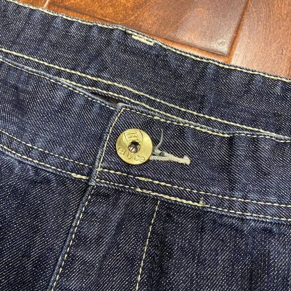 Enyce Vintage Y2K Embroidered Straight Leg Denim Blue Gold Jeans Men's 40 x 34 - Picture 4 of 11